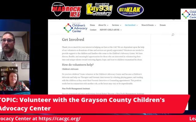 [Watch] Grayson County Children’s Advocacy Center – Virtual LIVE Broadcast (6/1/20)