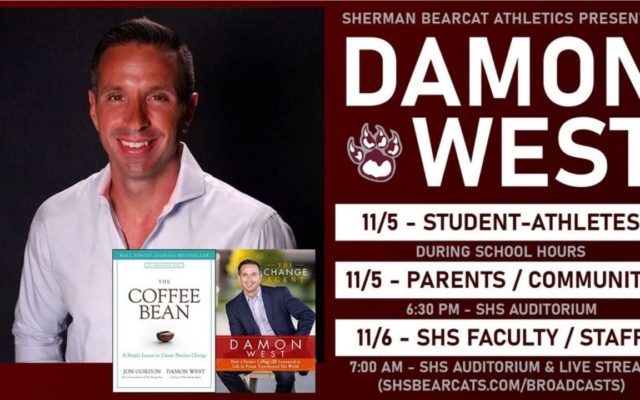 Sherman Bearcat Athletics Hosts Best-Selling Author Damon West [LIVE STREAM]